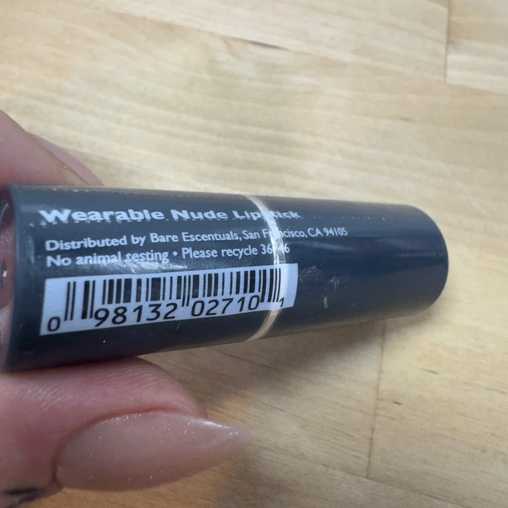 RARE Bare Escentuals i.d. Wearable Nude Lipstick 0.13oz Creamy Neutral